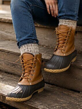 Vintage LL Bean Maine Duck Hunting Main Boots GoreTex Insulated Mens 6 Wms 8